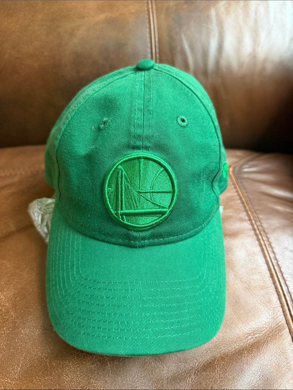 Ladies Green Baseball Cap - Embroidered Logo